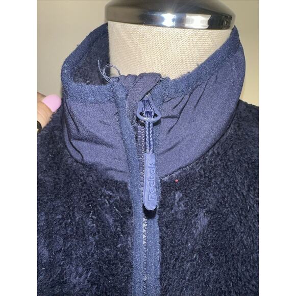 Reebok Men's Navy Full Zip Fleece Jacket Size Medium EUC - Picture 9 of 10
